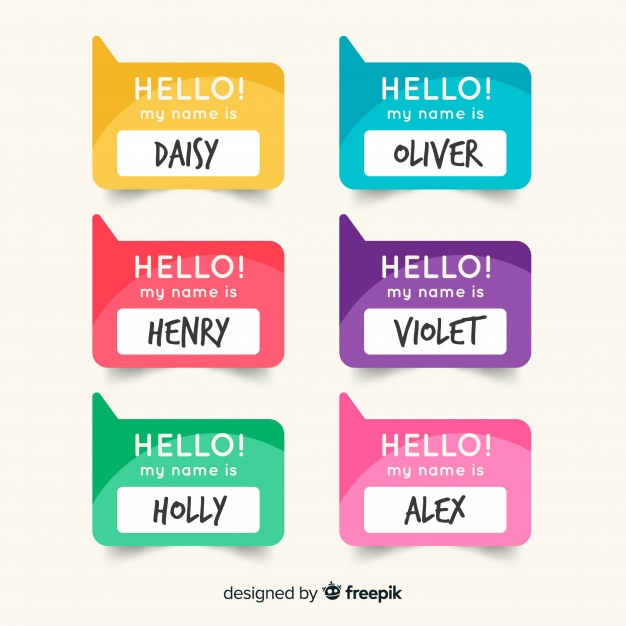 626x626 Results For Hello My Name Is Tag Vector