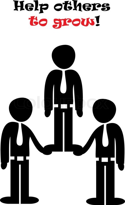 489x800 Help The Others To Grow Stock Vector Colourbox