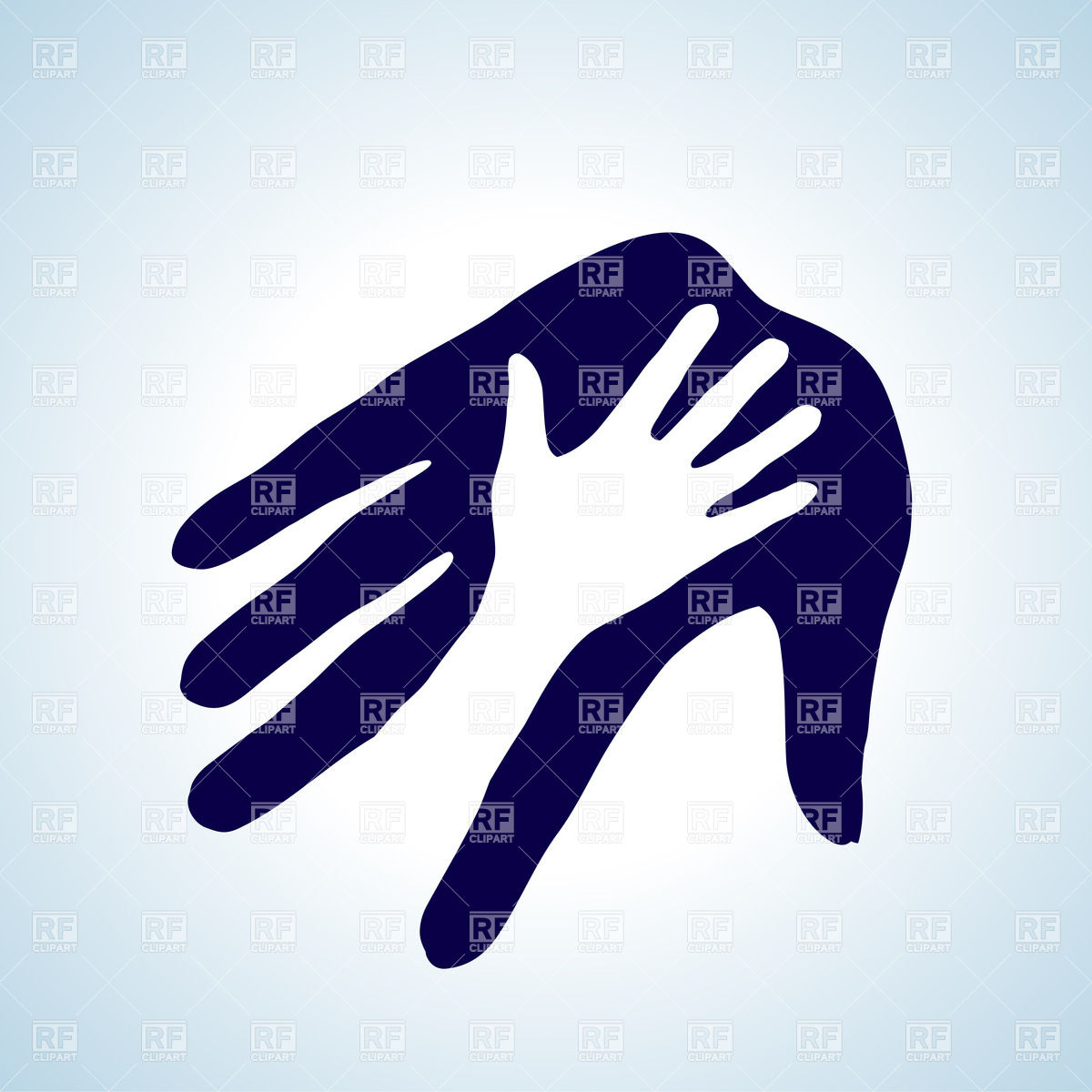 1200x1200 Icon Of Helping Hand Vector Image Vector Artwork Of People