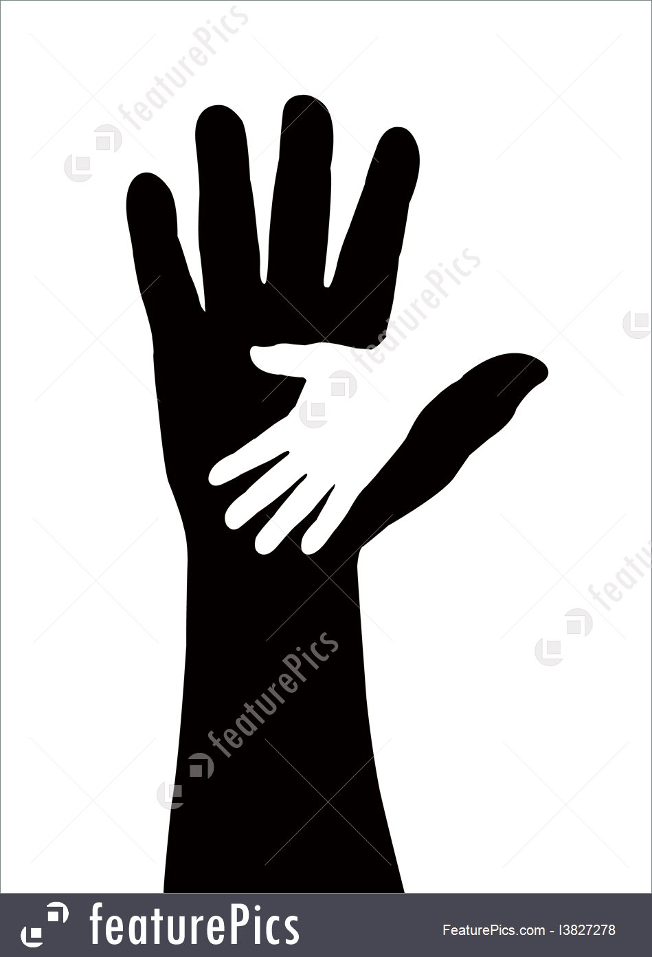 949x1392 Helping Hands Vector
