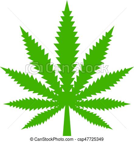 441x470 Marijuana Leaf Vector Icon Isolated On White Background.
