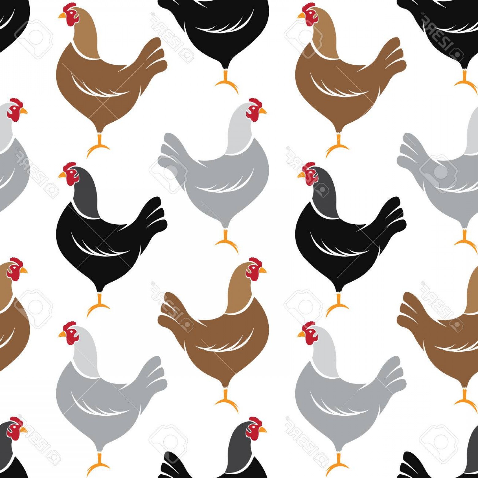 1560x1560 Photostock Vector Hen Vector Art Background Design For Fabric And