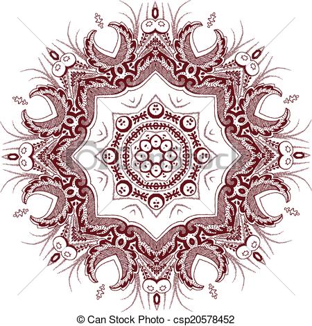 450x470 Mandalas Henna Vector.
