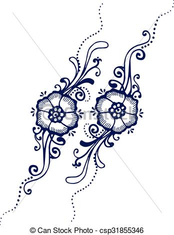 348x470 Floral Paisley Henna .