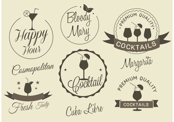 700x490 Free Vector Cocktail Labels Free Vectors Ui Download
