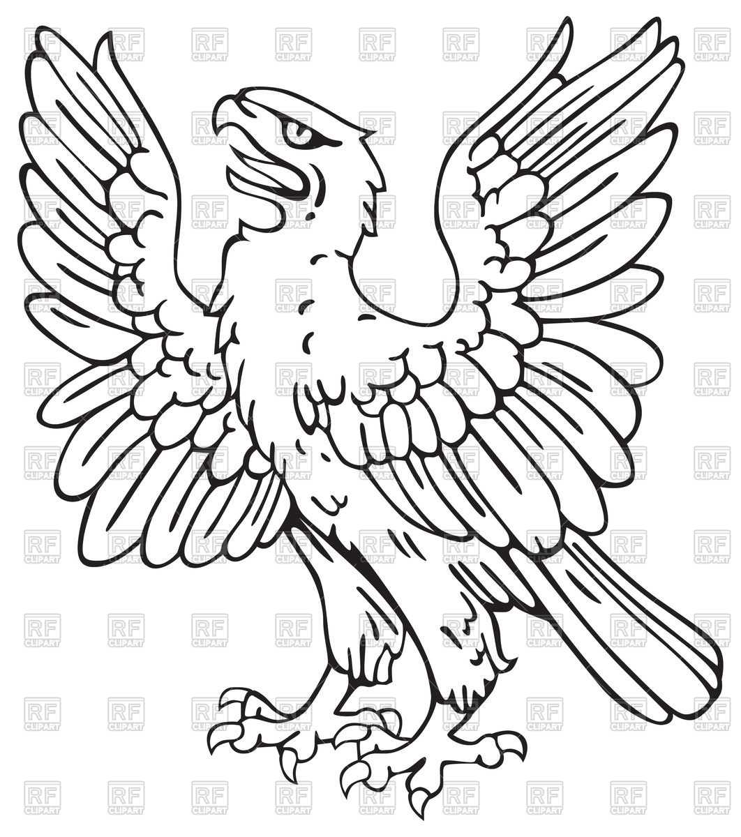 1062x1200 Heraldic Eagle Vector Image Vector Artwork Of Signs, Symbols