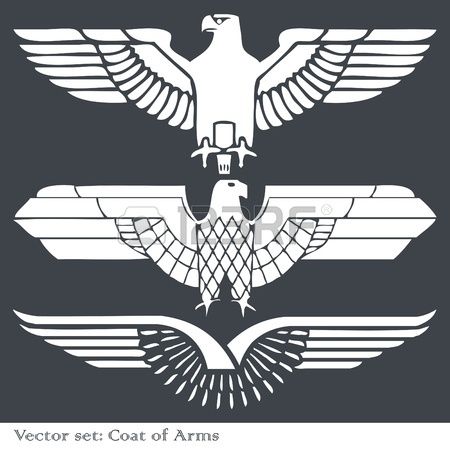 450x450 Heraldic Eagles Set Vector Background Tattoos