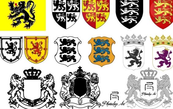 564x357 Heraldic Lion Vector Pack Free Vector Download 177591 Cannypic