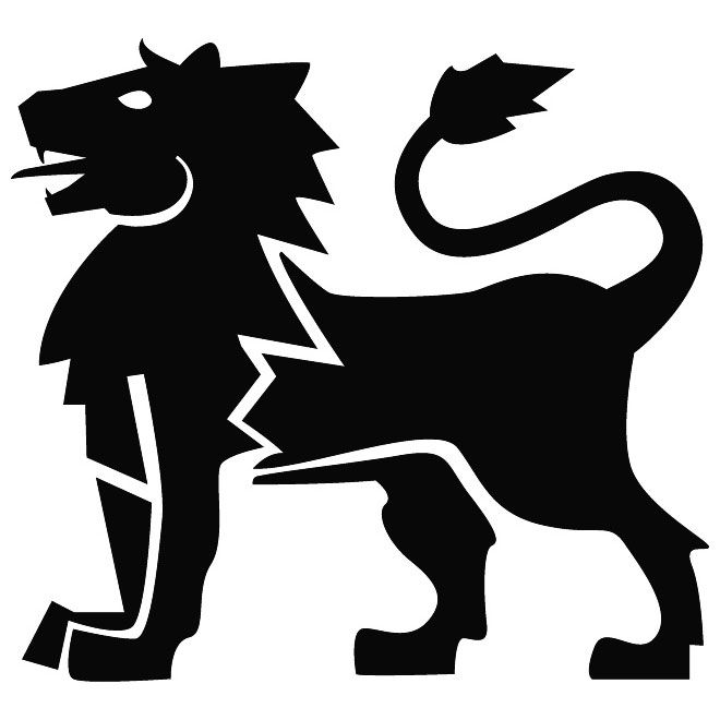 660x660 Black Heraldic Lion Free Vector Free Vectors Lions