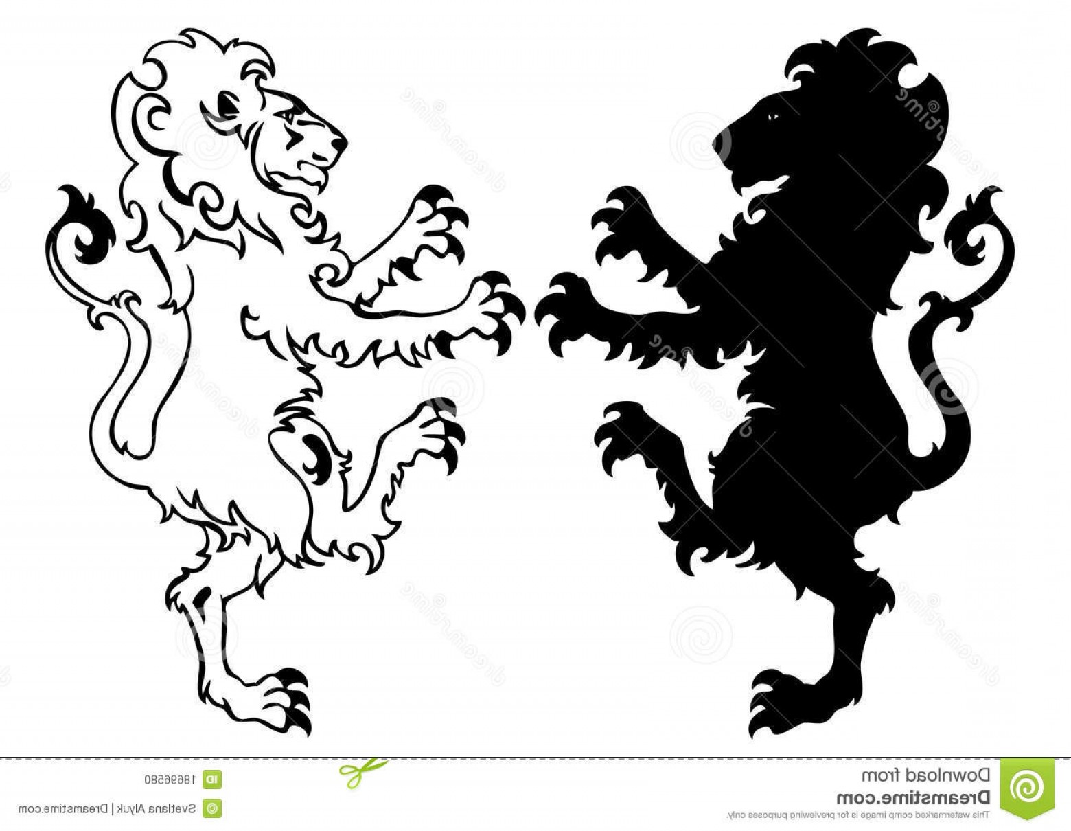 1560x1210 Stock Photo Heraldic Lion Vector Image Shopatcloth