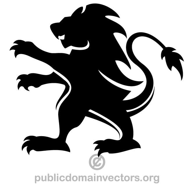 660x660 Heraldic Lion Vector Clip Art