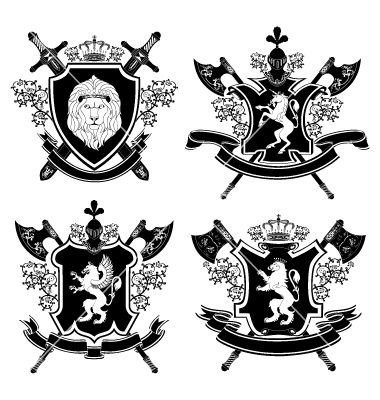 380x400 Heraldic Shield Vector 177849 By Absentanna Royalty Free Vector