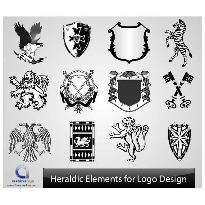 660x660 Heraldic Vector Elements