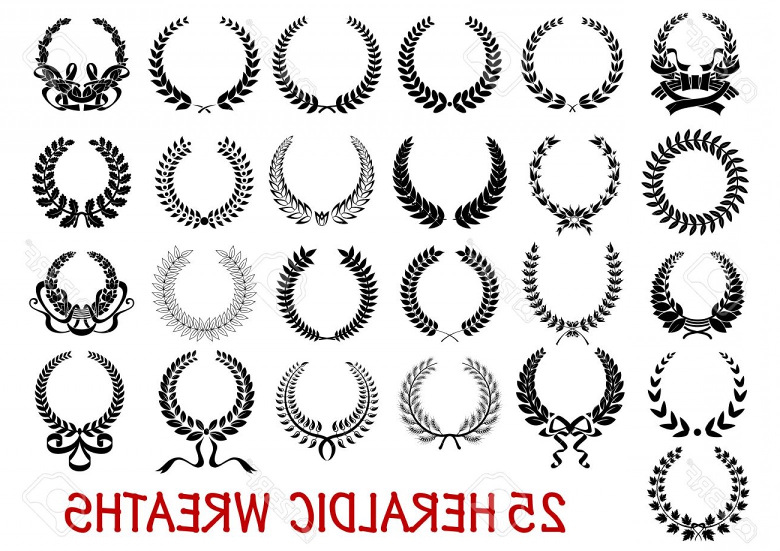 1560x1102 Heraldic Vector Ribbons Createmepink