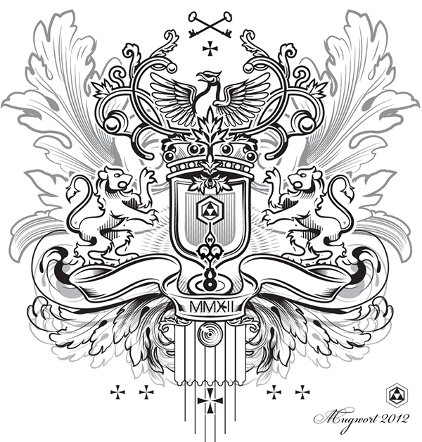 600x628 Heraldic Vector Series On Behance