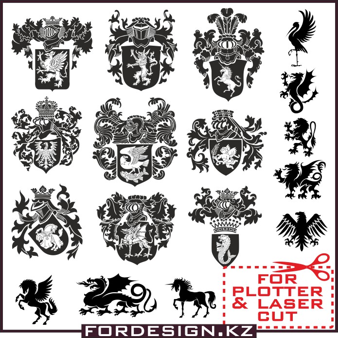 695x695 Vector Heraldry Download Free 17 Vector Heraldry Elements. The