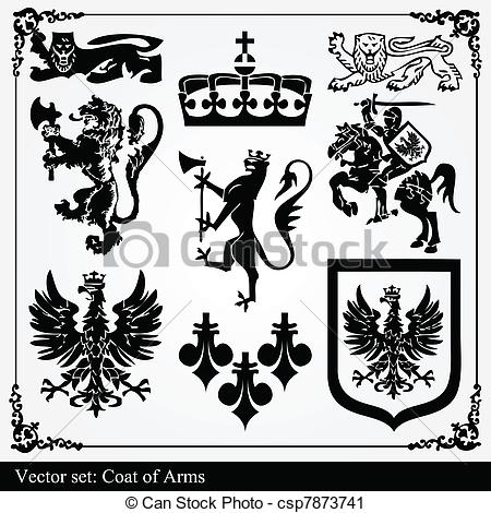 450x470 Eagle Coat Of Arms Heraldic Vector.