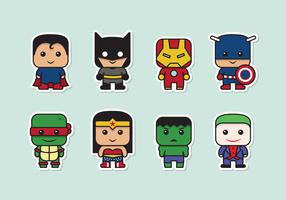 286x200 Super Heroes Free Vector Art