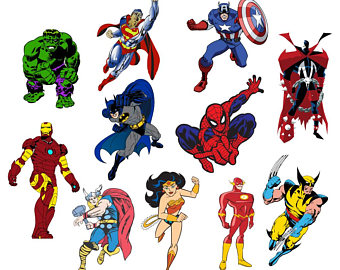 340x270 Superhero Vector Etsy