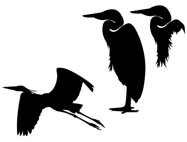 600x455 Free Heron Silhouette Vector Psd Files, Vectors Amp Graphics