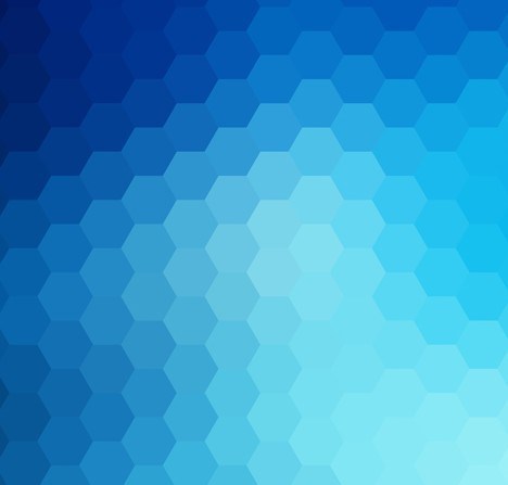 468x447 Free Seamless Blue Hexagon Background Vector