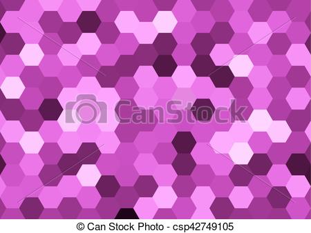 450x338 Purple Hexagon Abstract Background. Vector Pattern Of Geometric