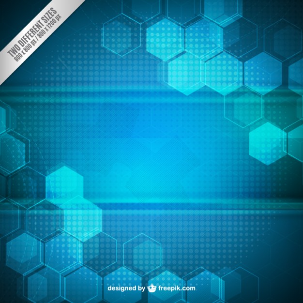 626x626 Blue Hexagons Background Vector Premium Download