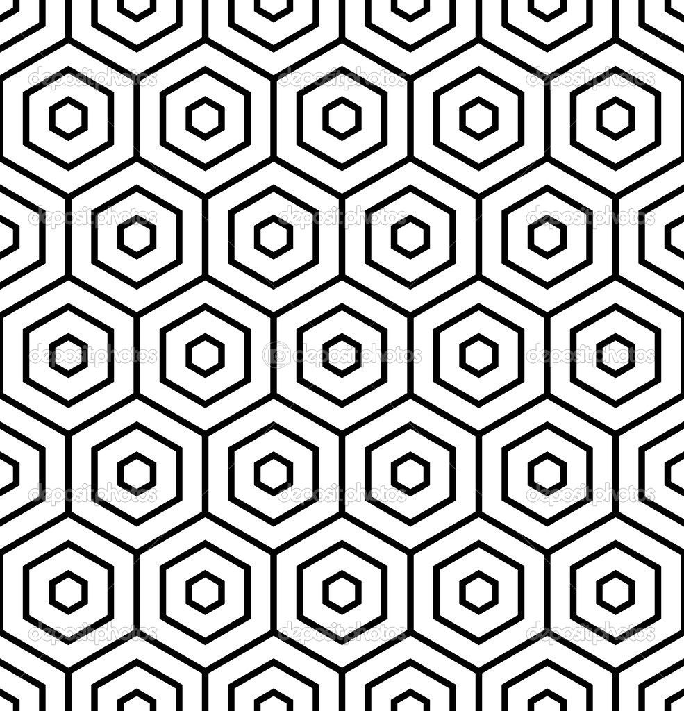 985x1024 Hexagons Texture. Seamless Geometric Pattern. Stock Vector