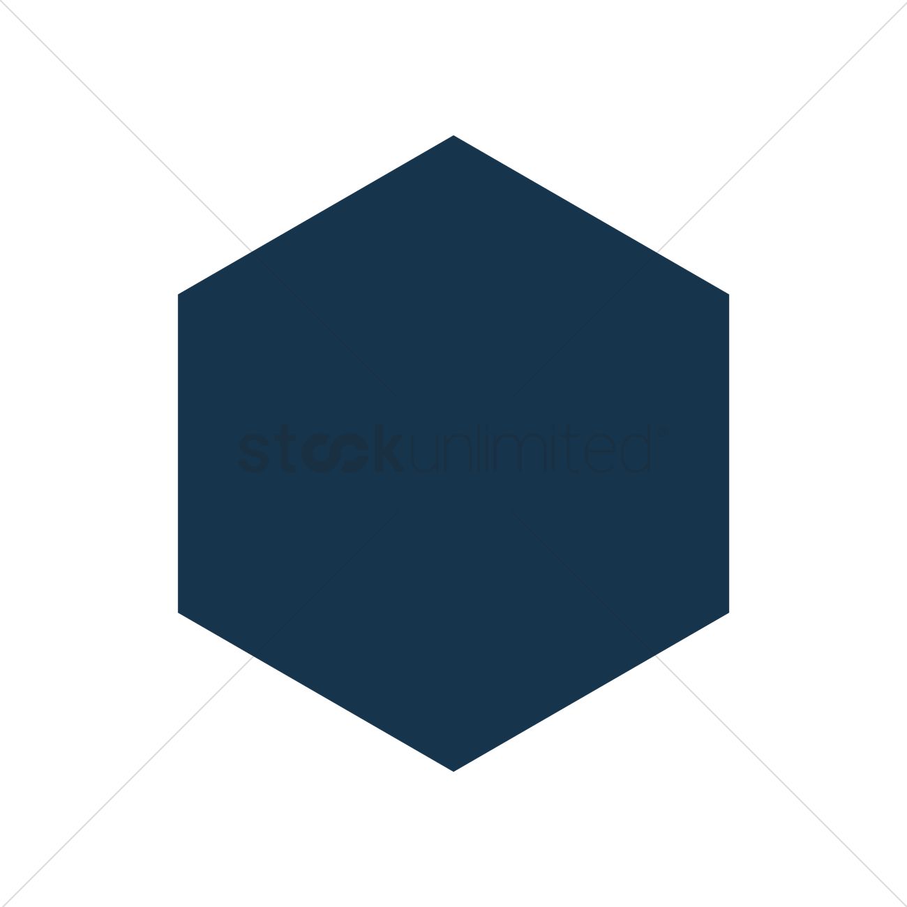 1300x1300 Hexagon Icon Vector Image