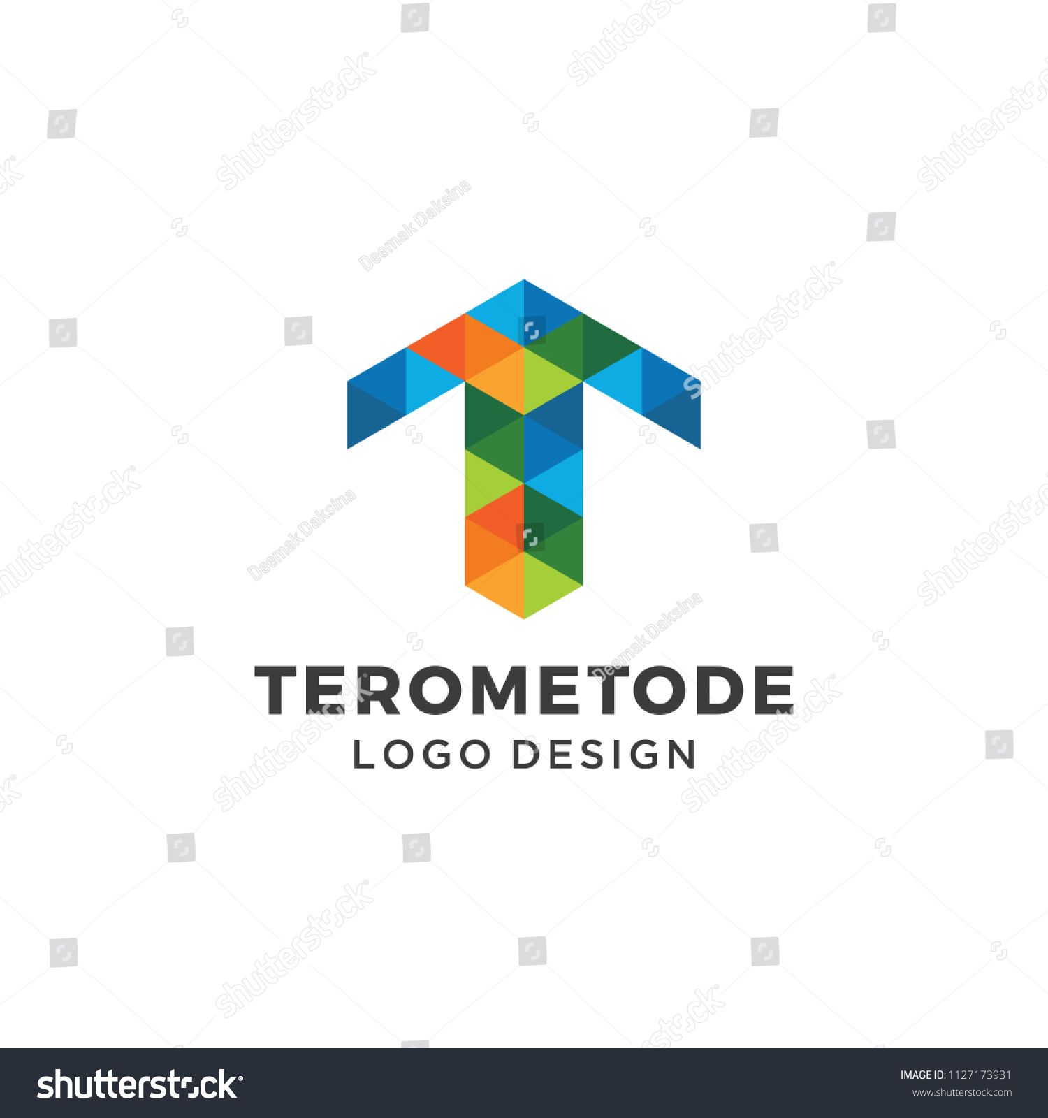 1500x1600 Letter T Logo Design. T, Geometric, Hexagon, Vector, Modern