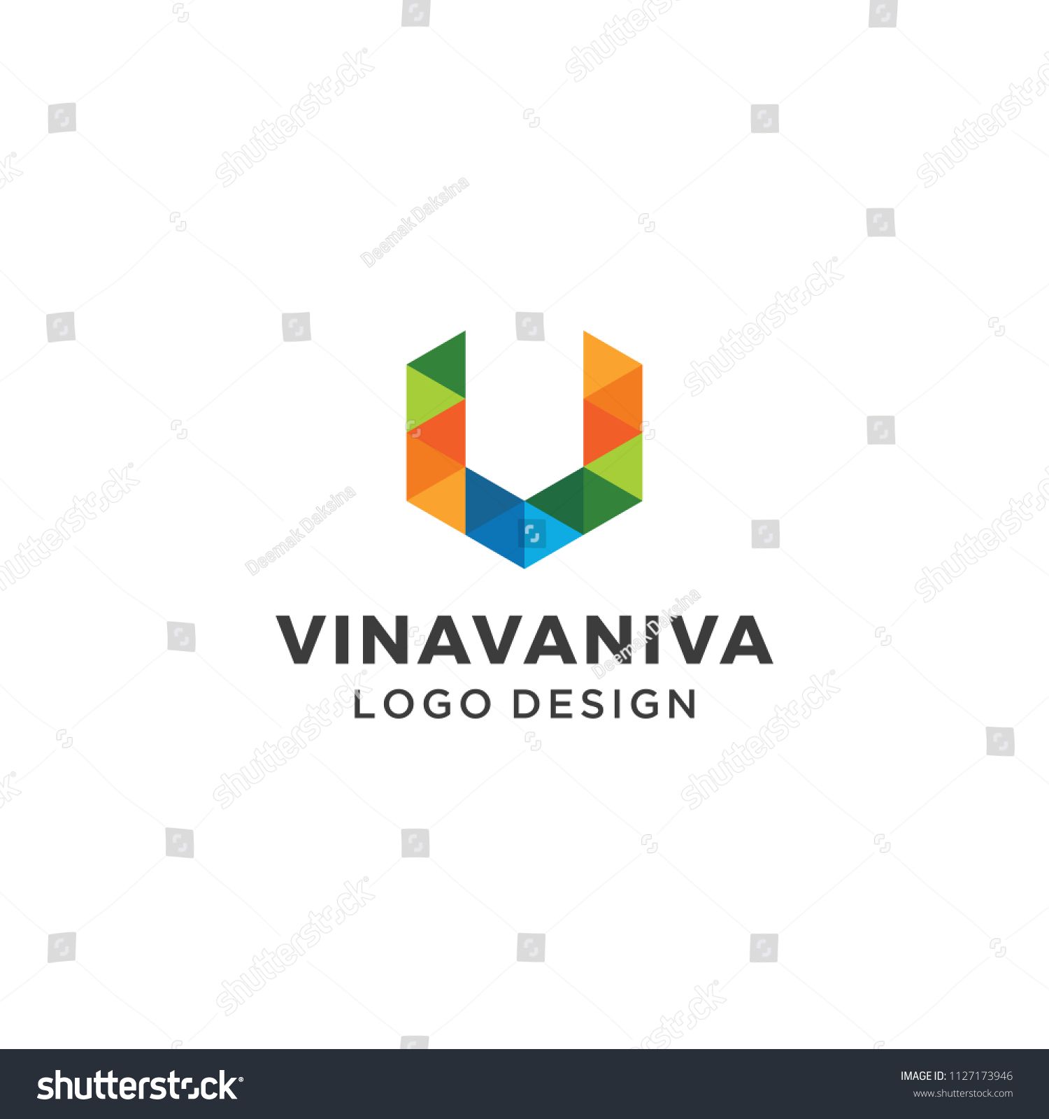 1500x1600 Letter V Logo Design. V, Geometric, Hexagon, Vector, Modern