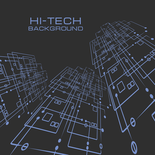 600x600 Hi Tech Background 12 Free Vector Graphic Download