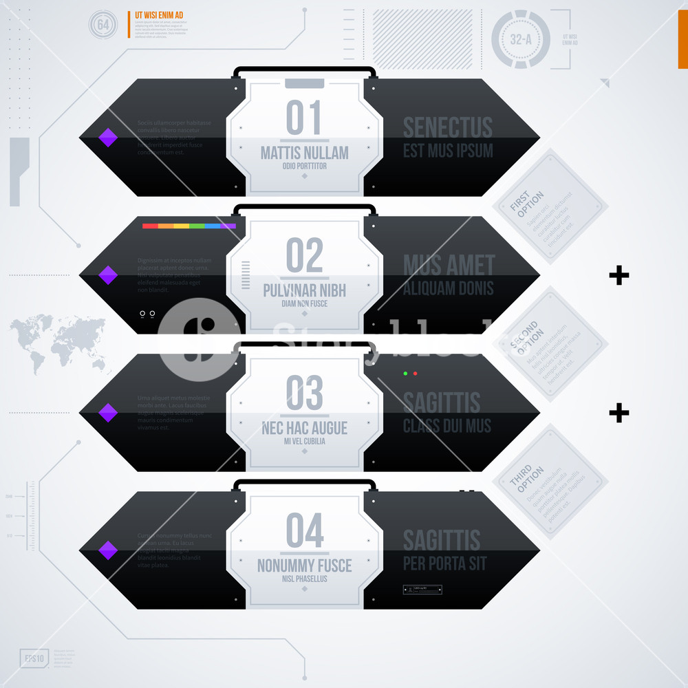 1000x1000 Hi Tech Vector Template. Eps10 Royalty Free Stock Image