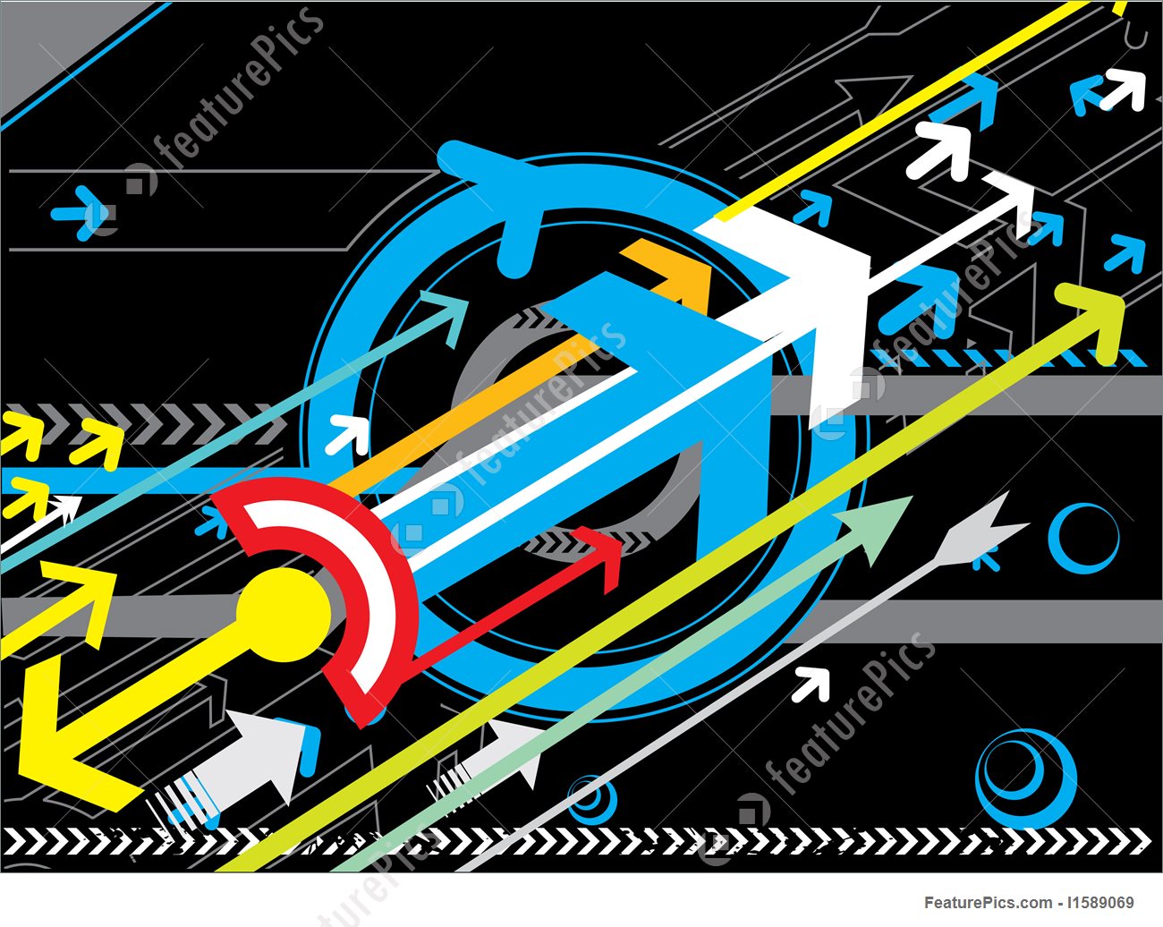 1300x1036 Templates Hi Tech Vector Background With Arrows