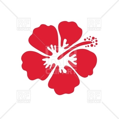 400x400 Simple Red Hibiscus Flower Vector Image Vector Artwork Of Plants