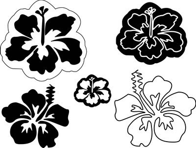400x302 Vector Art Hibiscus Vectors