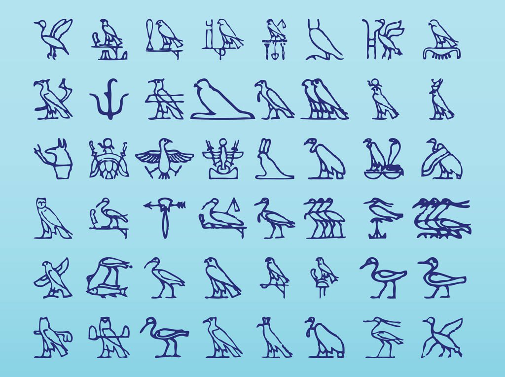 1024x765 Egyptian Hieroglyphs Graphics Vector Art Amp Graphics