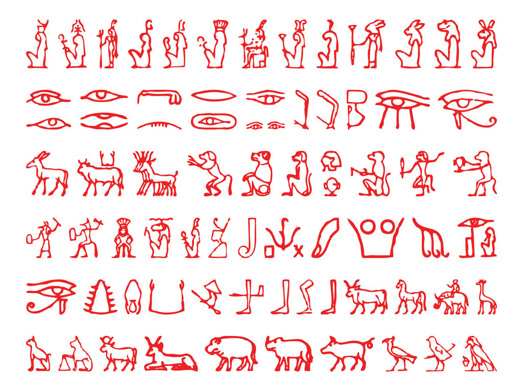 1024x765 Egyptian Hieroglyphs Vector Art Amp Graphics