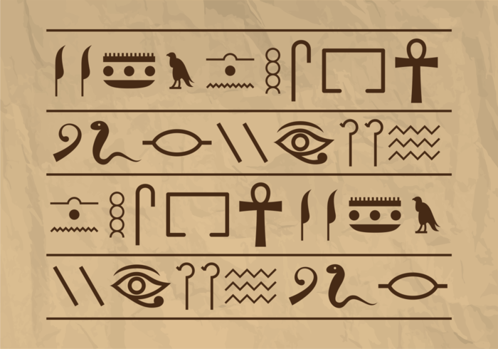 700x490 Piramide Egypt Hieroglyphs Vector