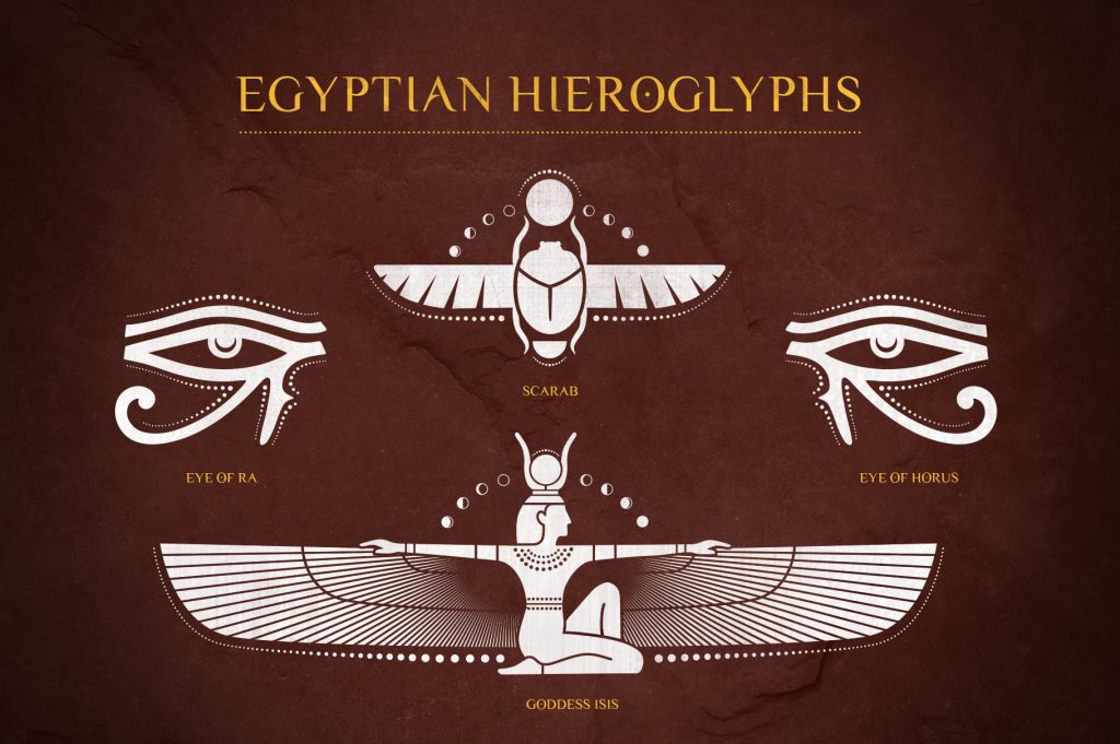 1024x681 Skybox Creative Egyptian Hieroglyphs Vector Illustrations
