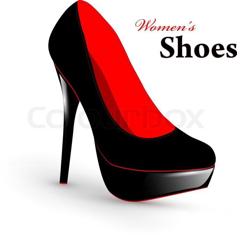 800x793 Illustration Of Fashion High Heel Woman Single Shoe Stock Vector