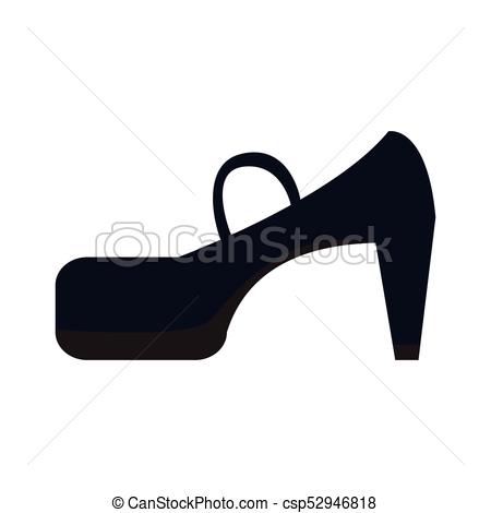 450x470 Isolated High Heel Shoe On A White Background, Vector... Vector