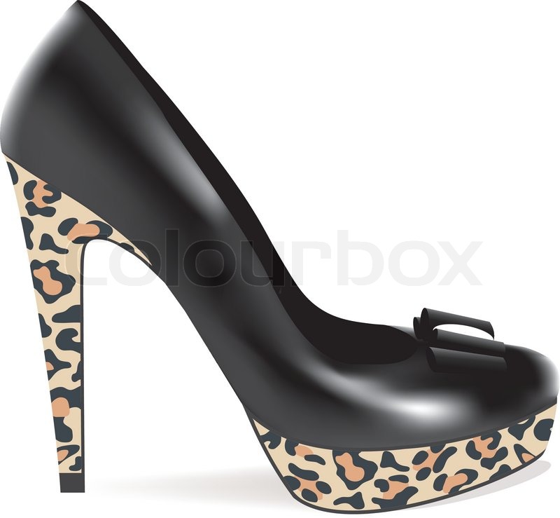 800x739 Vector High Heel Shoe Stock Vector Colourbox