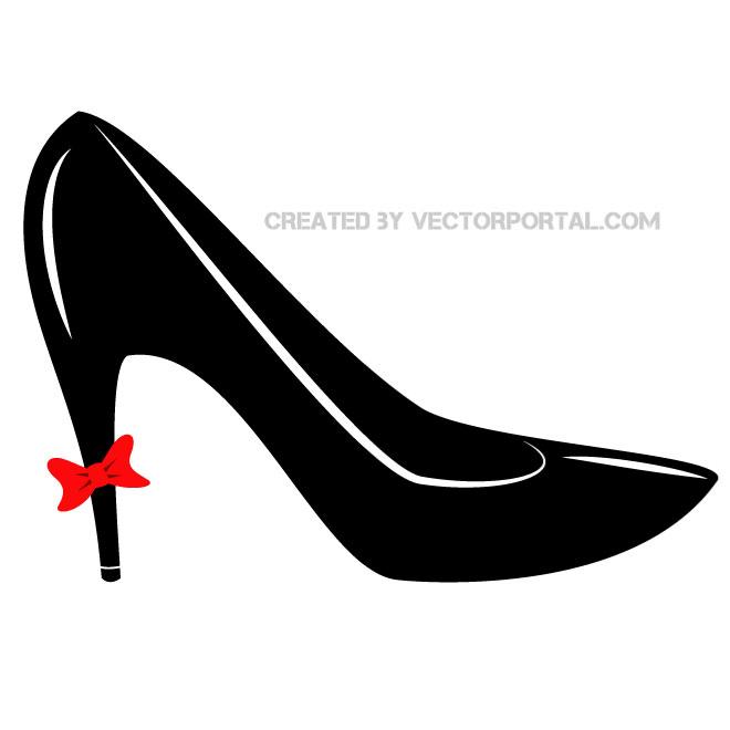 660x660 High Heel Vector Silhouette By Vectorportal