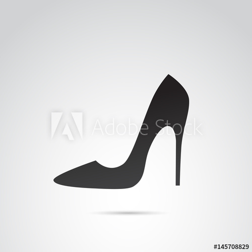 500x500 High Heels Vector Icon.