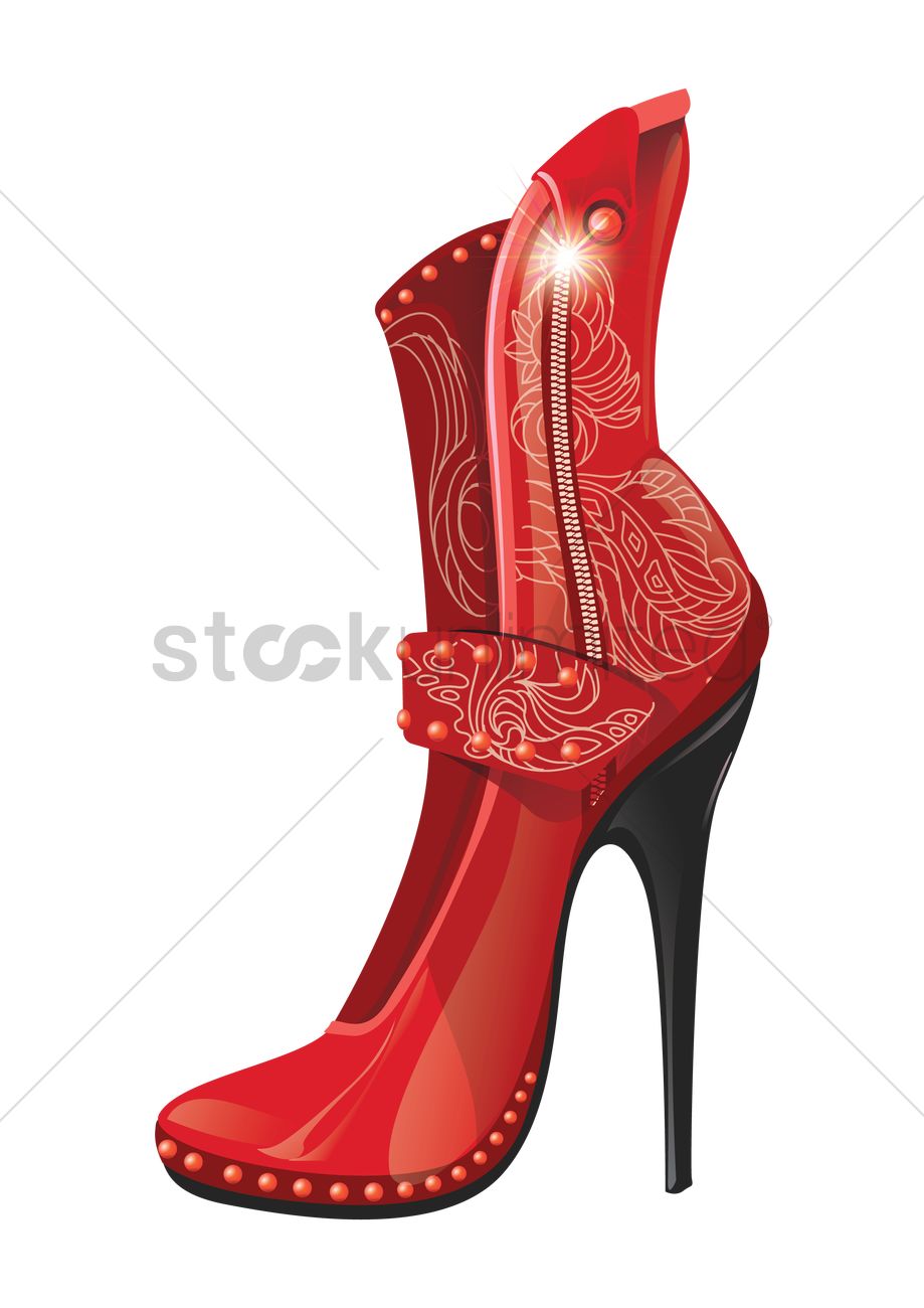 919x1300 Beautiful High Heels Vector Image