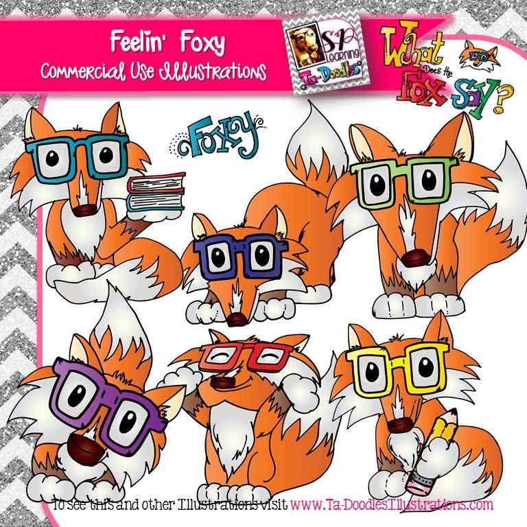 768x768 Fox In Glasses Clip Art Vector Art, Foxes And