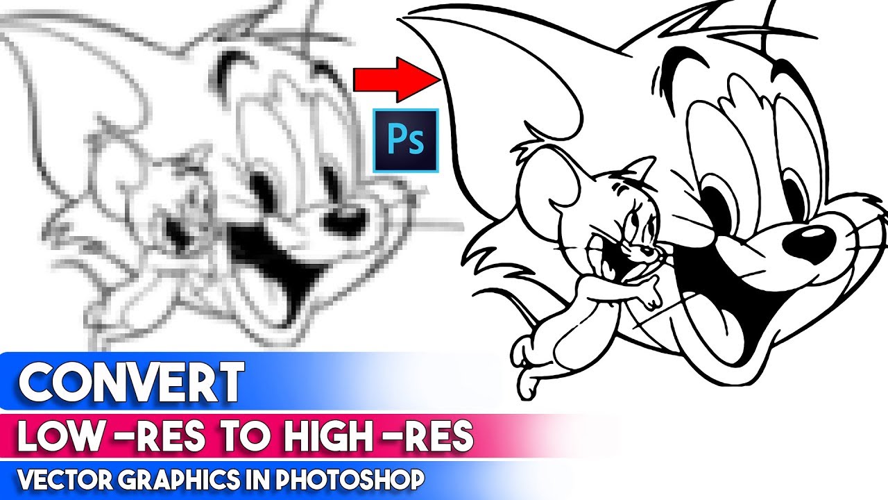 1280x720 How To Convert Depixelate Low Res Raster Graphics Into High Res