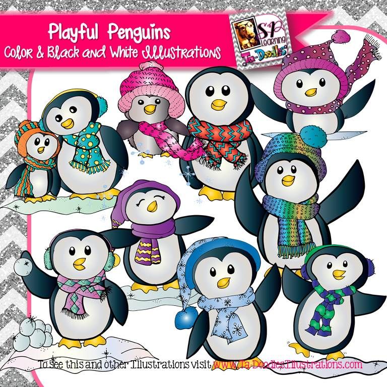 768x768 Playful Penguins Clip Art Penguin Dance, Clip Art And Penguins