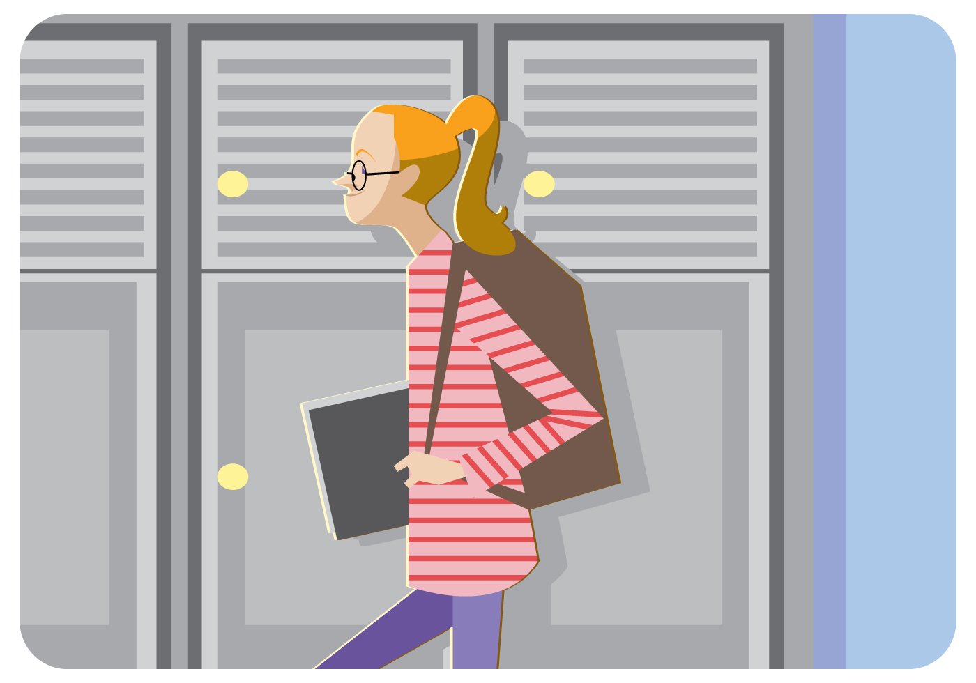 1400x980 High School Free Vector Art